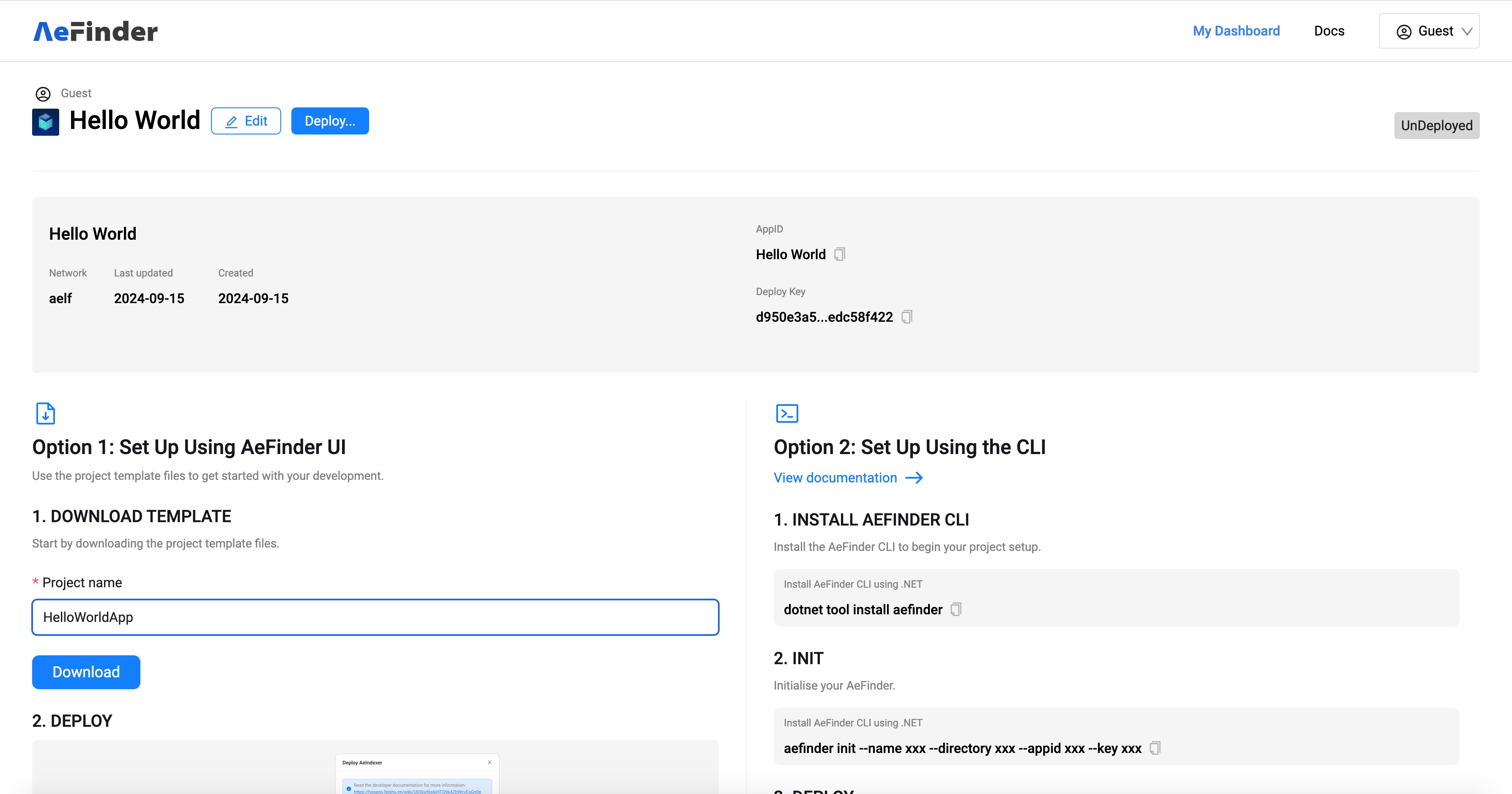 DownloadProjectTemplate